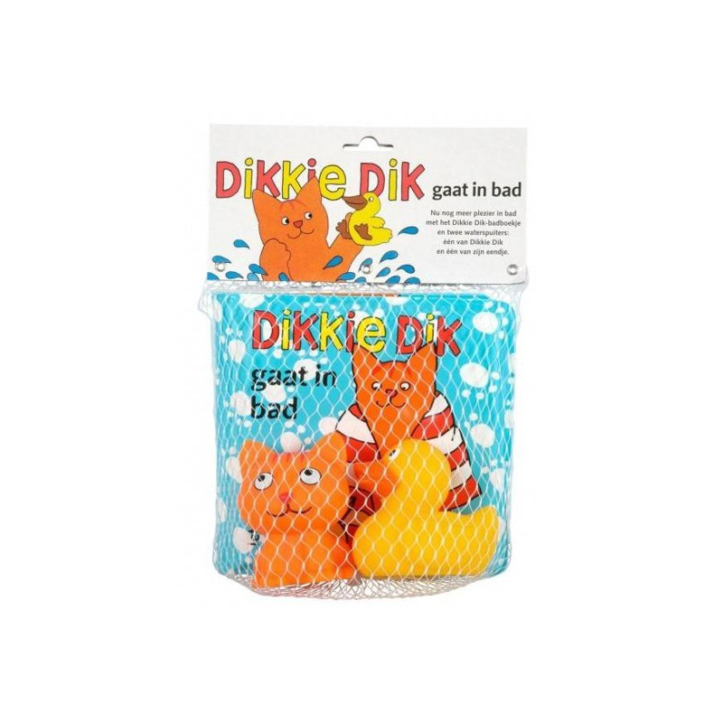 Badboekje Dikkie Dik gaat in bad (met 2 waterspuiters) Badboekje Dikkie Dik gaat in bad (met 2 waterspuiters)