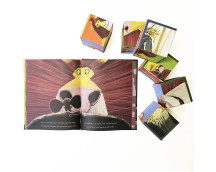 De leeuw in de muis boek en blokpuzzel De leeuw in de muis boek en blokpuzzel