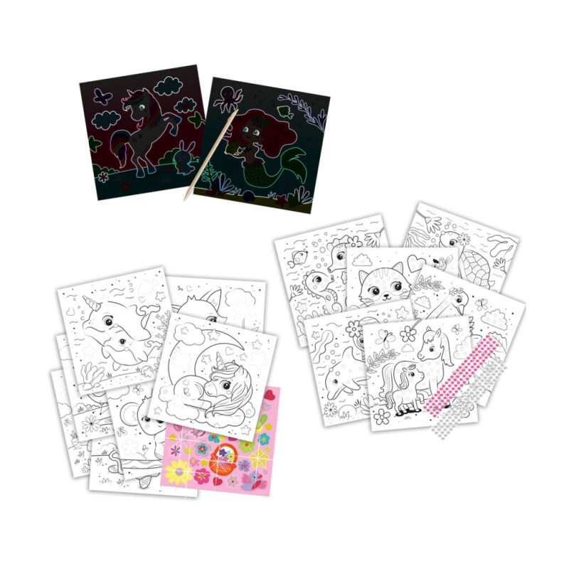 Doe kleurboek glitter 3 in 1 Doe kleurboek glitter 3 in 1