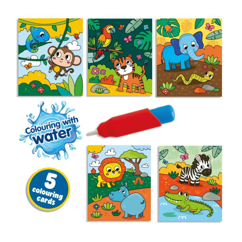 Kleuren met water kleurboek met waterstift - Safari
Kleuren met water kleurboek met waterstift - Safari
