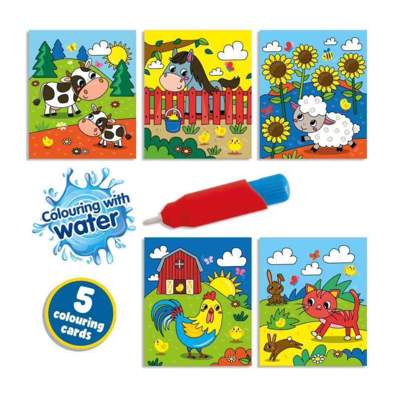 Kleuren met water kleurboek met waterstift - Boerderij
Kleuren met water kleurboek met waterstift - Boerderij