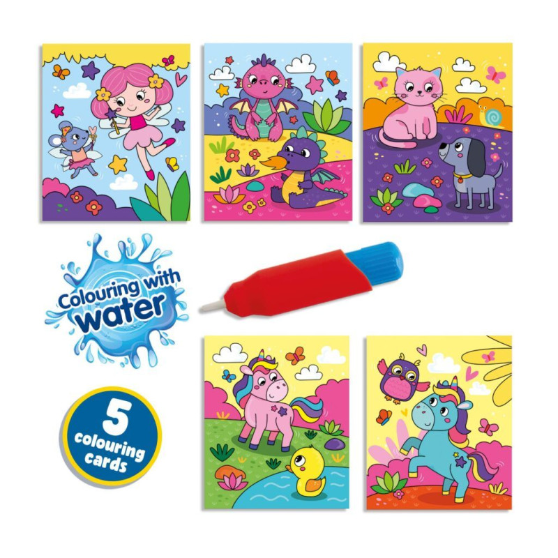 Kleuren met water boek+ stift Fantasie
Kleuren met water boek+ stift Fantasie