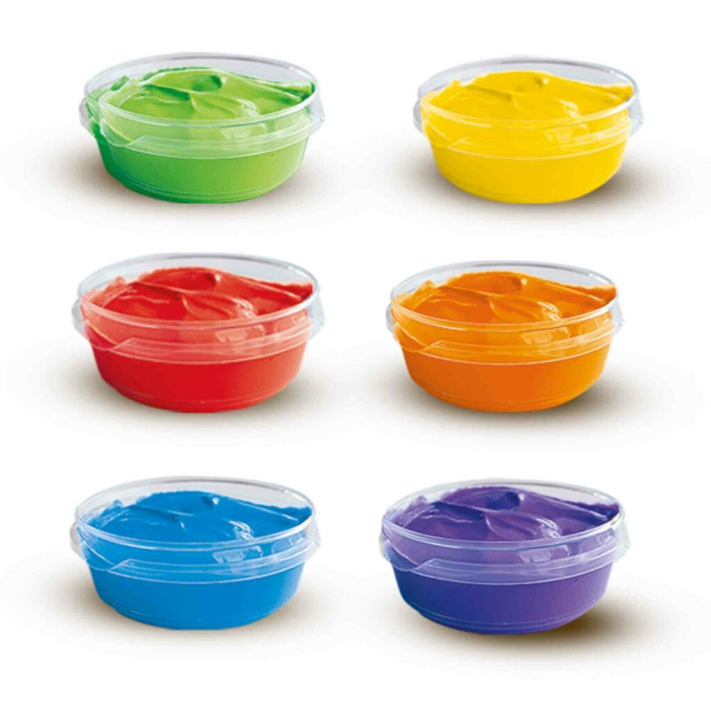 Vingerverf 6 kleuren x 45ml Vingerverf 6 kleuren x 45ml