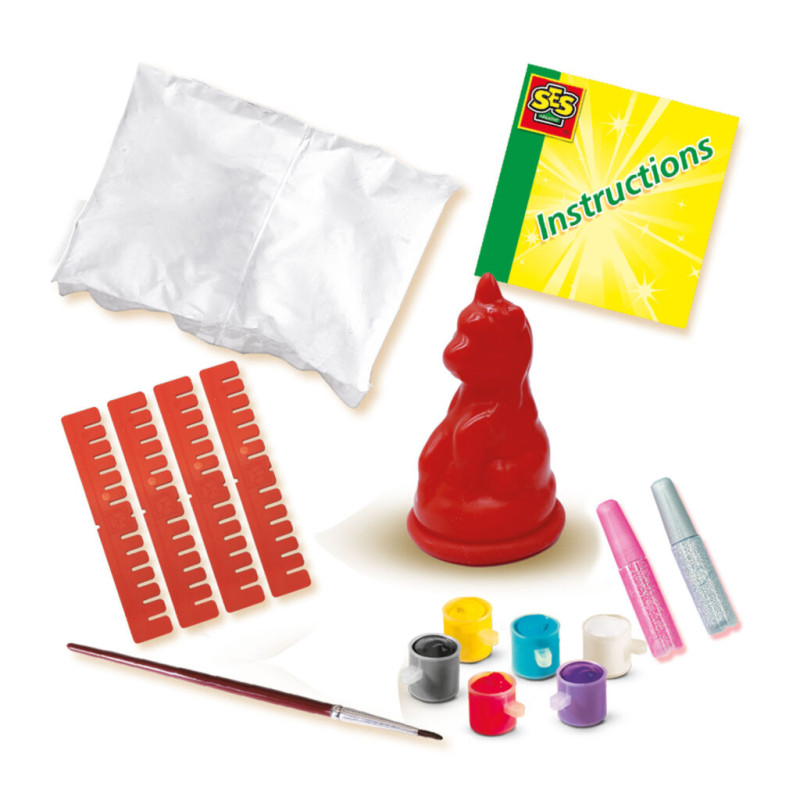 Gieten en schilderen - unicorn