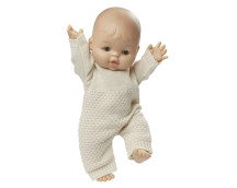 Rompertje gebreid ecru (28-35cm)