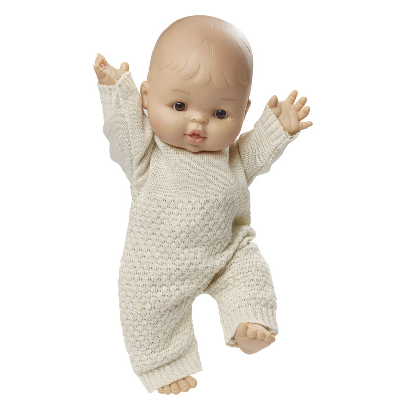 Rompertje gebreid ecru (28-35cm)