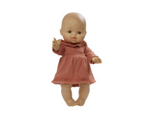 Jurk gebreid oudroze (28-35cm) Jurk gebreid oudroze (28-35cm)