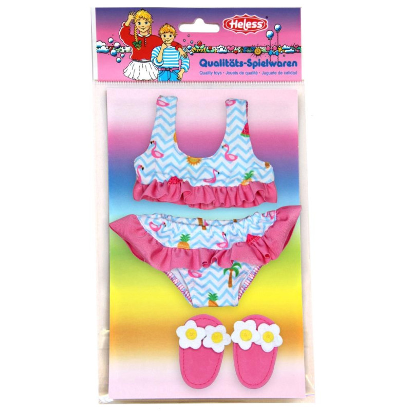Flamingo bikini met slippers (35-45cm) Flamingo bikini met slippers (35-45cm)