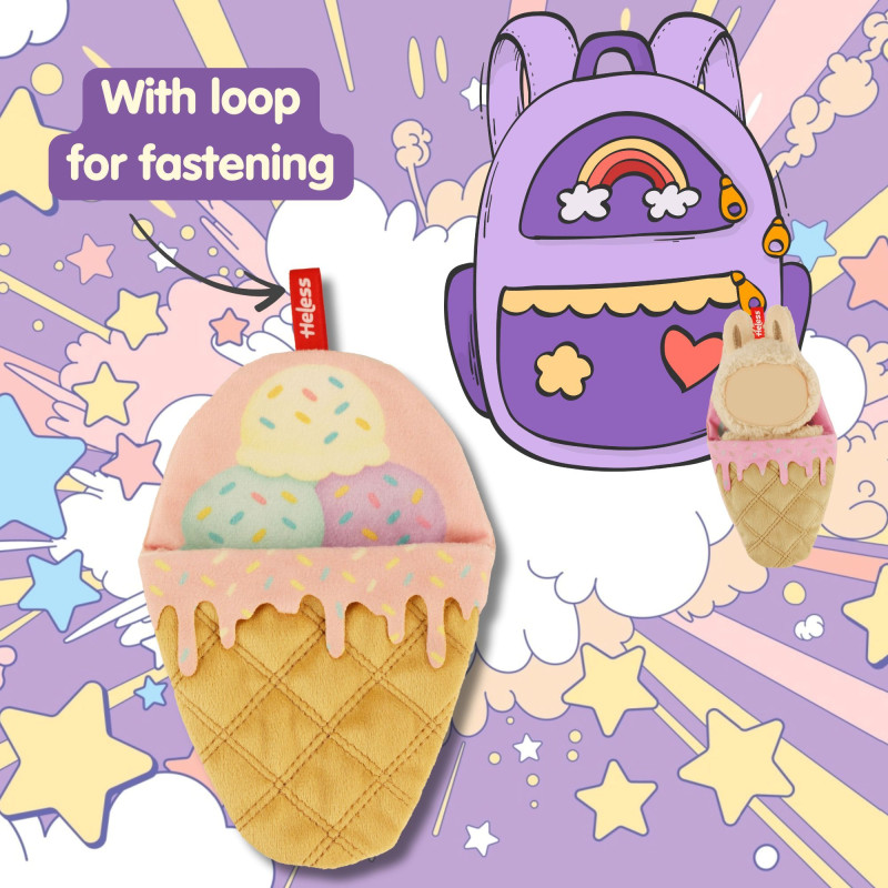 Mini slaapzak icecream (voor knuffels van 15 cm) Mini slaapzak icecream (voor knuffels van 15 cm)