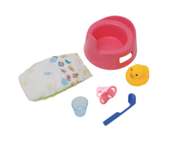Poppenpo met accessoires