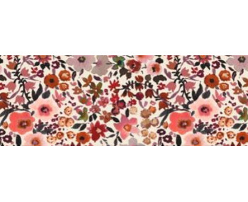 Poppendraagmand retro flowers
