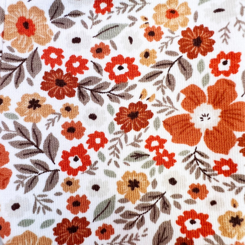 Kledingset Poppy caramel flowers Kledingset Poppy caramel flowers