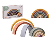 Happy World bio plastic stapel regenboog Happy World bio plastic stapel regenboog