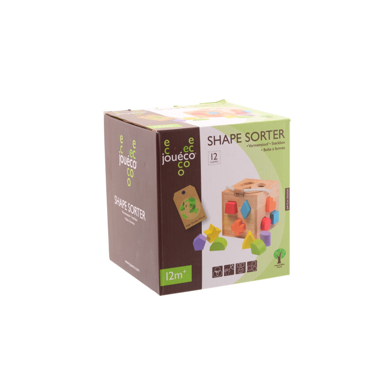 Jouéco - Houten vormenstoof/puzzelkist Jouéco - Houten vormenstoof/puzzelkist