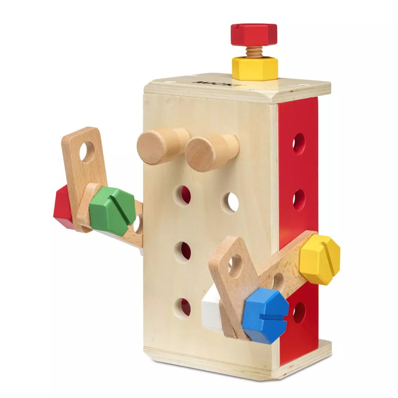 Houten gereedschapskist/constructieset (25-delig) Houten gereedschapskist/constructieset (25-delig)