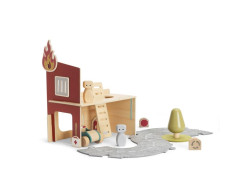 Play World - Houten brandweerset (19-delig) Play World - Houten brandweerset (19-delig)