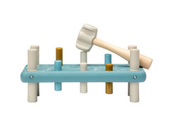 Houten hamerbank (blauw)