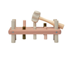 Houten hamerbank (roze)
