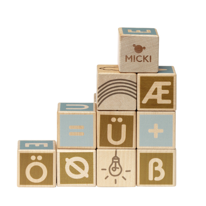 Houten blokken alfabet (36 stuks) Houten blokken alfabet (36 stuks)
