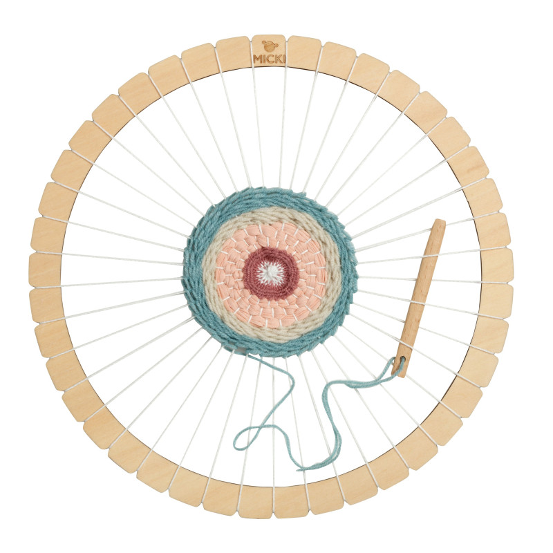 Houten weefraam rond (30cm)