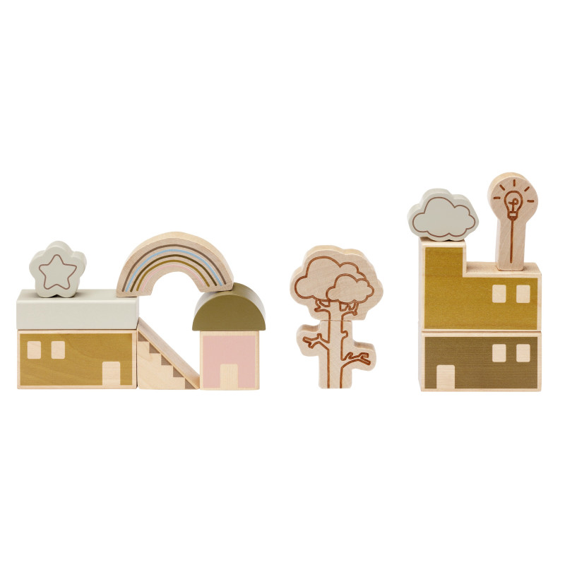 Premium houten themablokken (23 stuks) Premium houten themablokken (23 stuks)