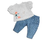 Poppenkleding jeans & t-shirt (36-40cm)