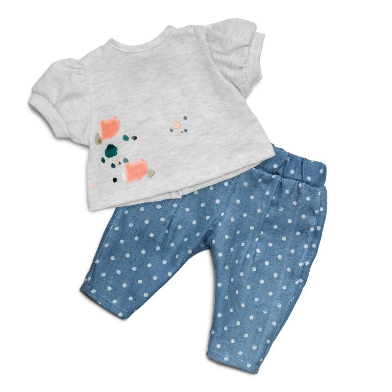 Poppenkleding jeans & t-shirt (36-40cm)