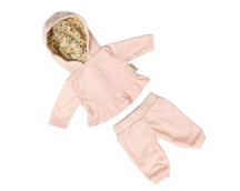 Poppenkleding joggingpak roze (36-40cm)