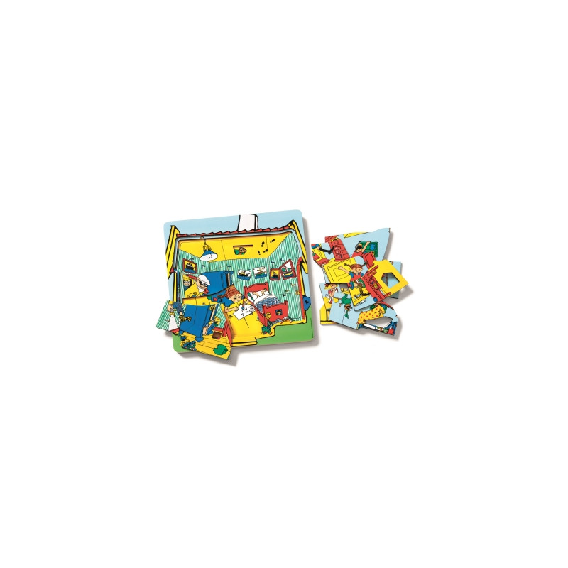 Pippi Langkous houten puzzel 3 lagen Pippi Langkous houten puzzel 3 lagen