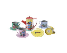 Pippi Langkous - Tinnen theeservies Pippi Langkous - Tinnen theeservies