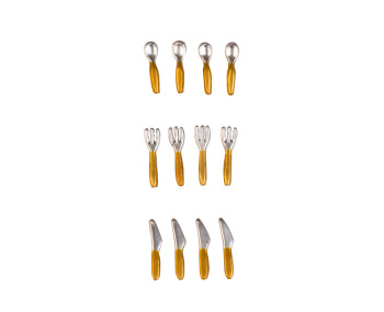 Set - Eetservies (roze/goud)