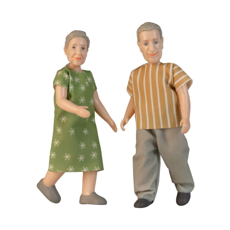 Poppenhuisfiguren opa & oma Poppenhuisfiguren opa & oma