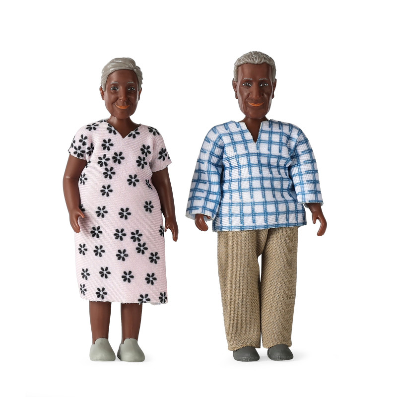 Poppenhuisfiguren opa & oma 'Billie' Poppenhuisfiguren opa & oma 'Billie'