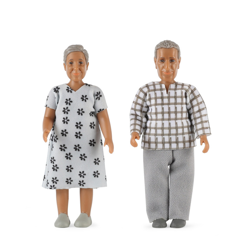 Poppenhuisfiguren opa & oma 'Nikki'