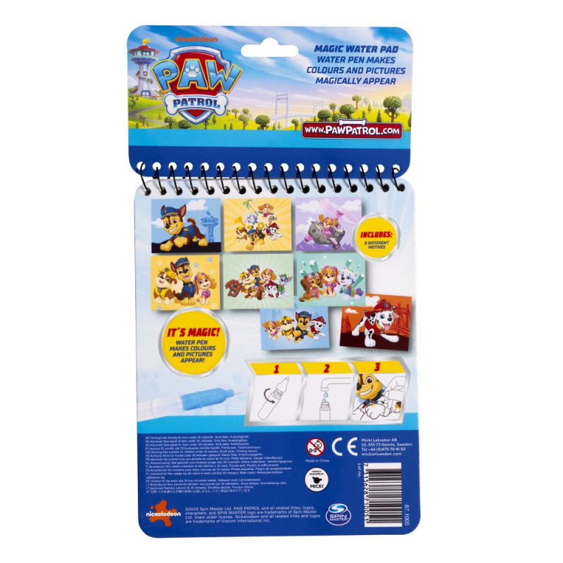 Paw Patrol Kleuren met water Paw Patrol Kleuren met water