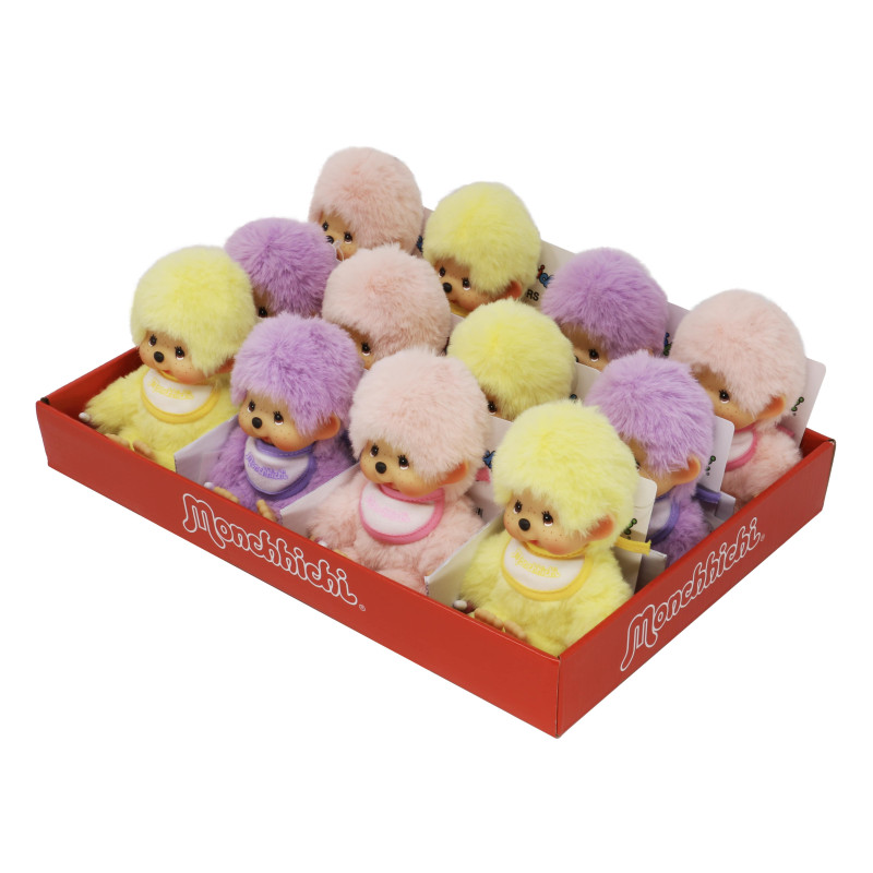 Monchhichi in display (3 kleuren/12 st/15cm) Monchhichi in display (3 kleuren/12 st/15cm)