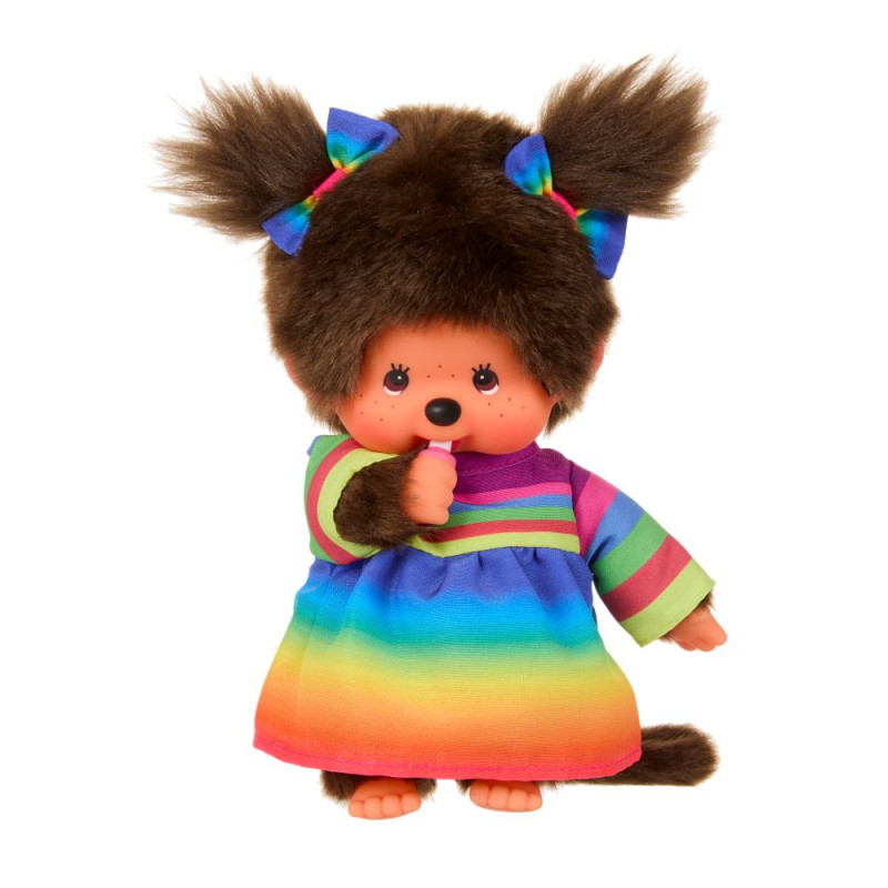 Meisje in regenboogjurk (20 cm) Meisje in regenboogjurk (20 cm)