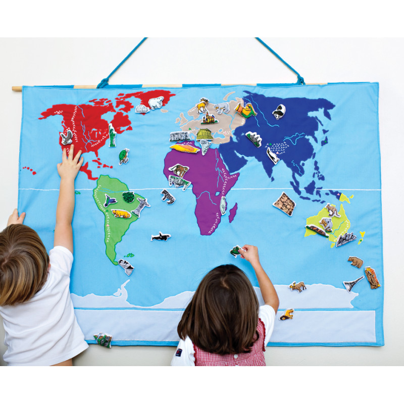 Wereldkaart (exclusief kaartjes) Wereldkaart (exclusief kaartjes)