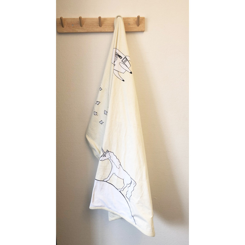 BIO Babydeken unicorn (jersey/100x100cm) BIO Babydeken unicorn (jersey/100x100cm)