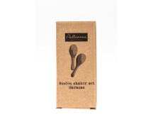 Houten shaker/rammelaar (nude/set 2st.) Houten shaker/rammelaar (nude/set 2st.)