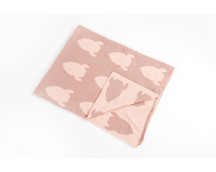 BIO gebreide deken (raket/roze) BIO gebreide deken (raket/roze)