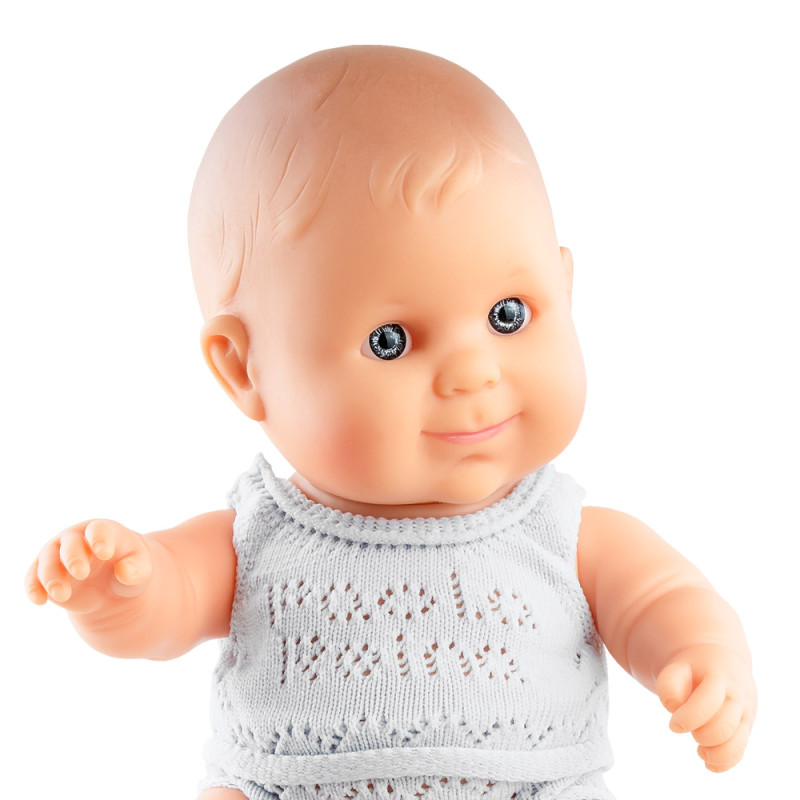 Pop Puppegie blank jongen/ondergoed (doos) Pop Puppegie blank jongen/ondergoed (doos)
