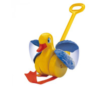 Duwstok eend met geluid Duwstok eend met geluid