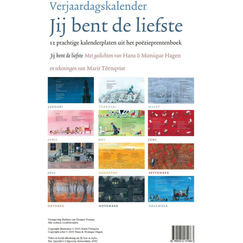 Jij bent de liefste  - verjaardagskalender