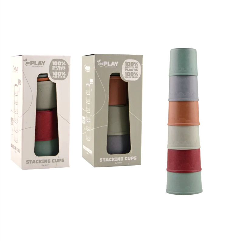 Rplay stapelbekers 100% gerecycled Rplay stapelbekers 100% gerecycled