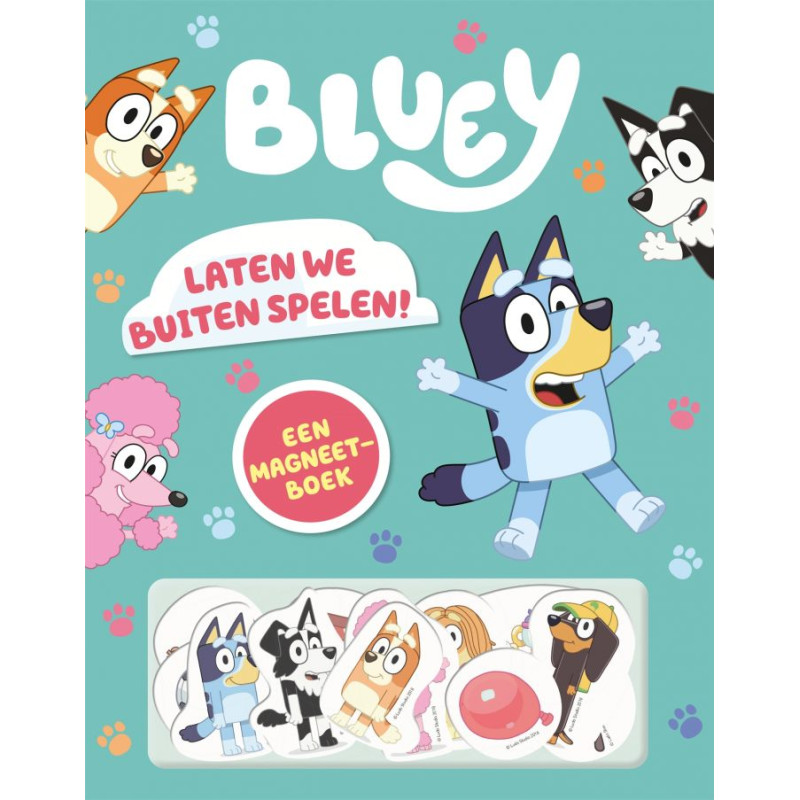 Bluey – Laten we buiten spelen (magneetboek)