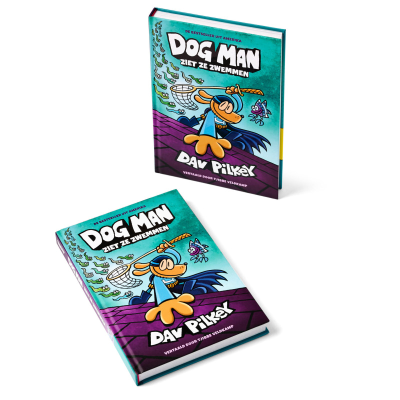Dog Man 8 – Dog Man ziet ze zwemmen