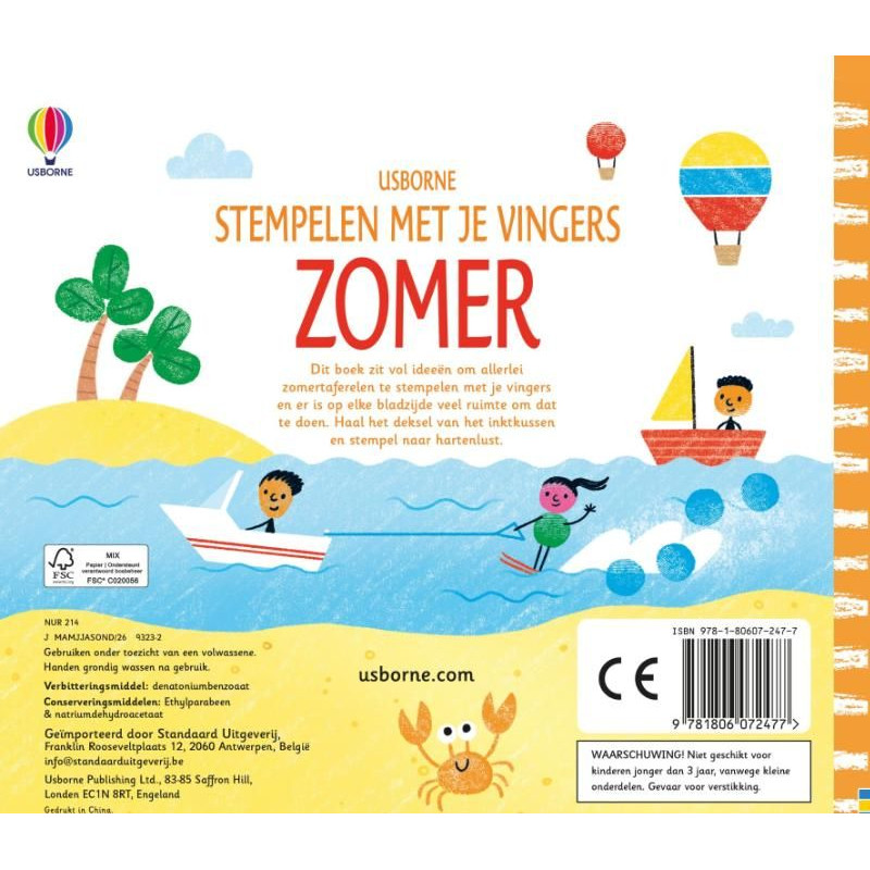 Stempelen met je vingers Zomer Stempelen met je vingers Zomer