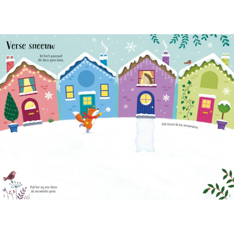 Glitterstickerboek - Winter