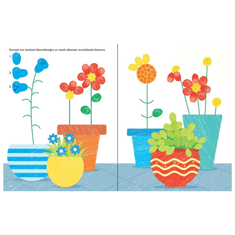 Stempelen met je vingers - De Tuin Stempelen met je vingers - De Tuin